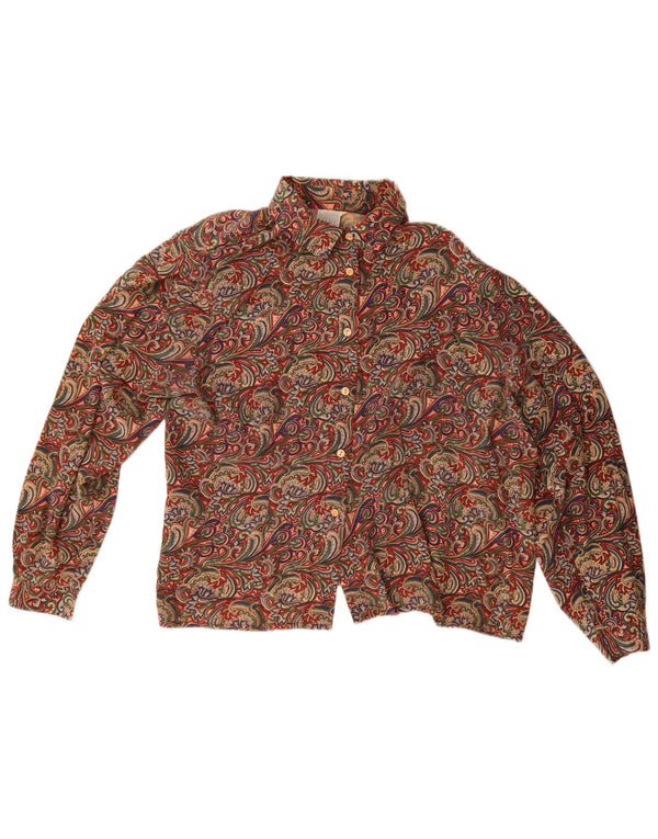Andrea Mare Damen-Hemdbluse in Übergröße, Größe 46, groß, mehrfarbig, Paisleymuster