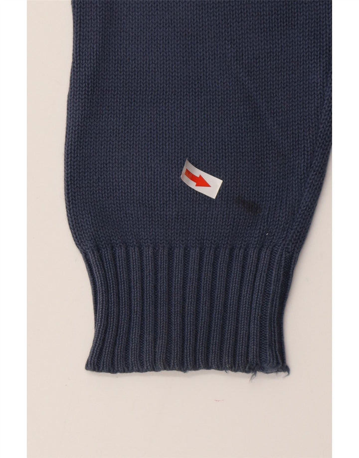 HACKETT Herren-Pullover mit Rundhalsausschnitt, mittelmarineblaue Baumwolle