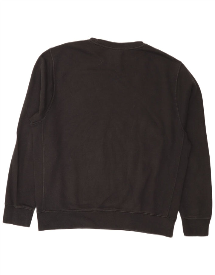 Nike Herren-Sweatshirt mit Grafik, reguläre Passform, groß, aus schwarzer Baumwolle
