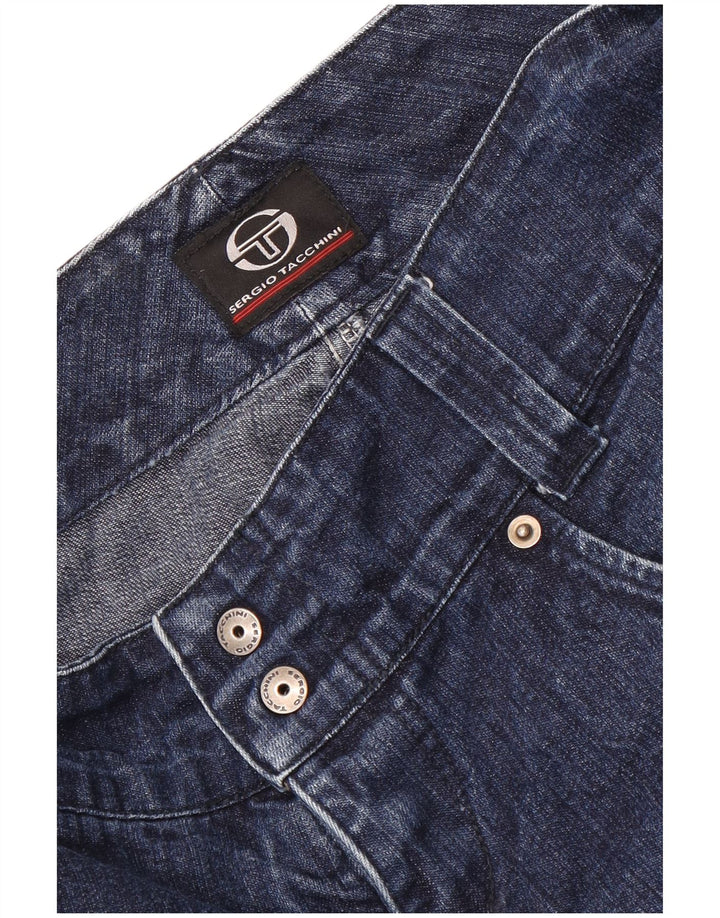 Sergio Tacchini Damen Straight Jeans W32 L28 Marineblau