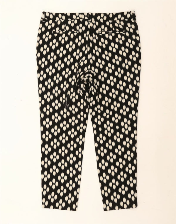 Hobbs Damen Tapered Chinohose UK 18 XL W36 L28 Schwarz gepunktete Baumwolle