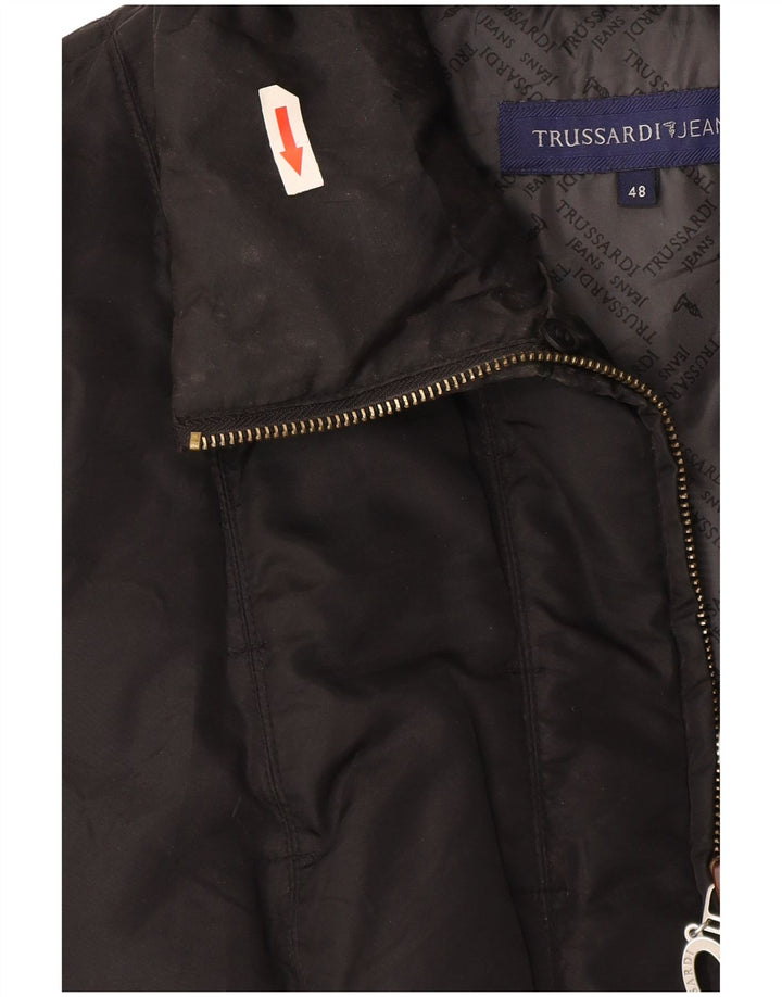 Trussardi Damen Wattierte Jacke IT 48 XL Schwarz Polyamid