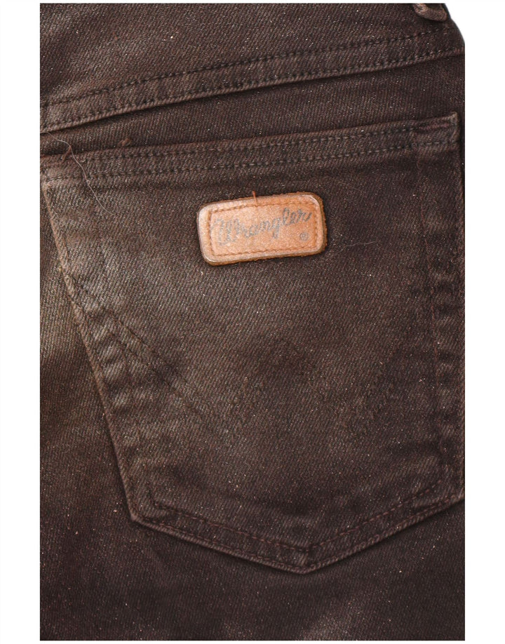 Wrangler Damen Slim Jeans W34 L32 Braun Batikfärbung