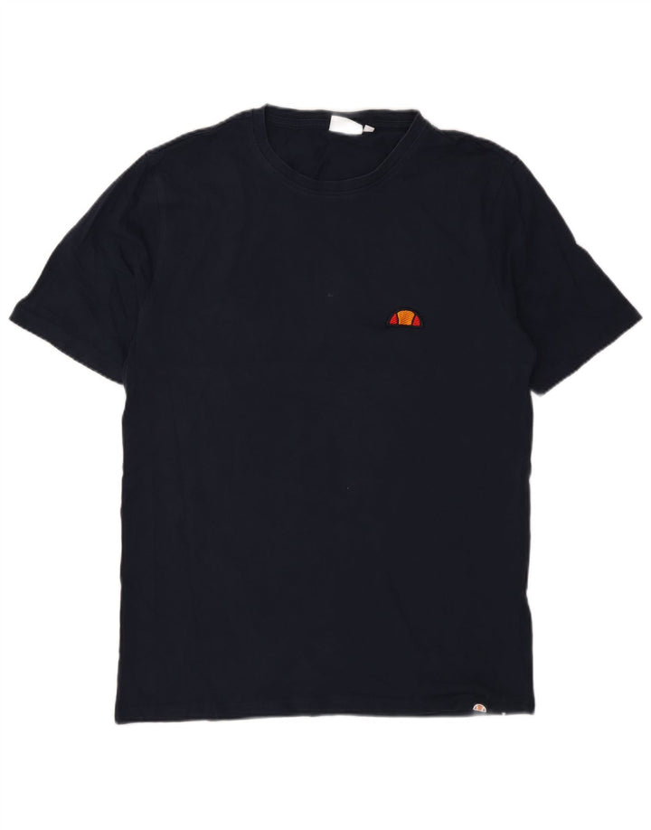 Ellesse Herren-T-Shirt-Oberteil, mittelgroß, marineblau, Baumwolle
