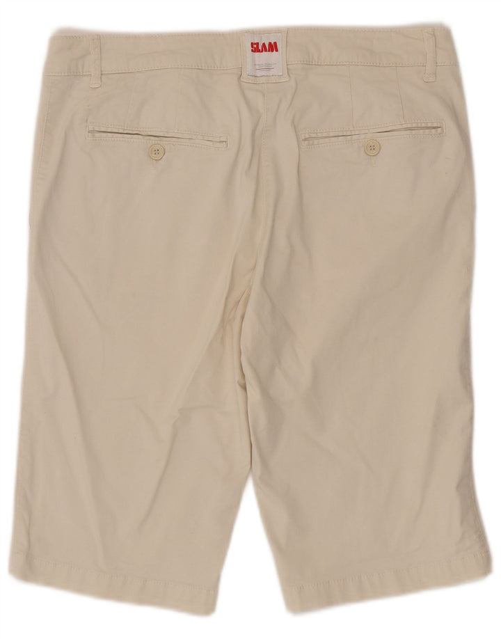 Slam Damen Chinoshorts IT 46 Large W32 Beige Baumwolle