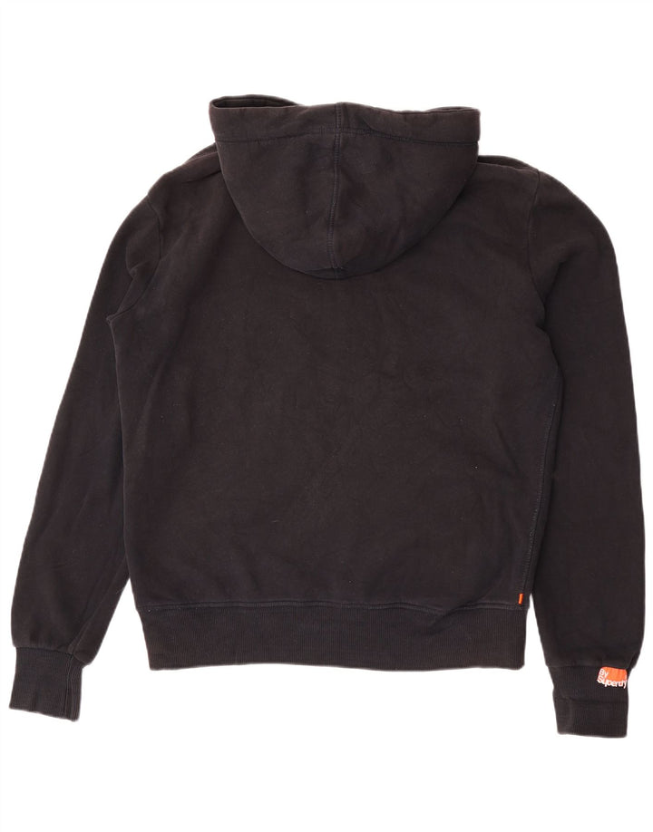 Superdry Herren-Kapuzenpullover mit Grafik, mittelschwarz, Baumwolle