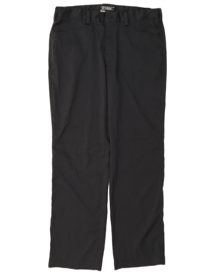 Nike Herren Golf Straight Casual Hose W34 L31 Marineblau Polyester