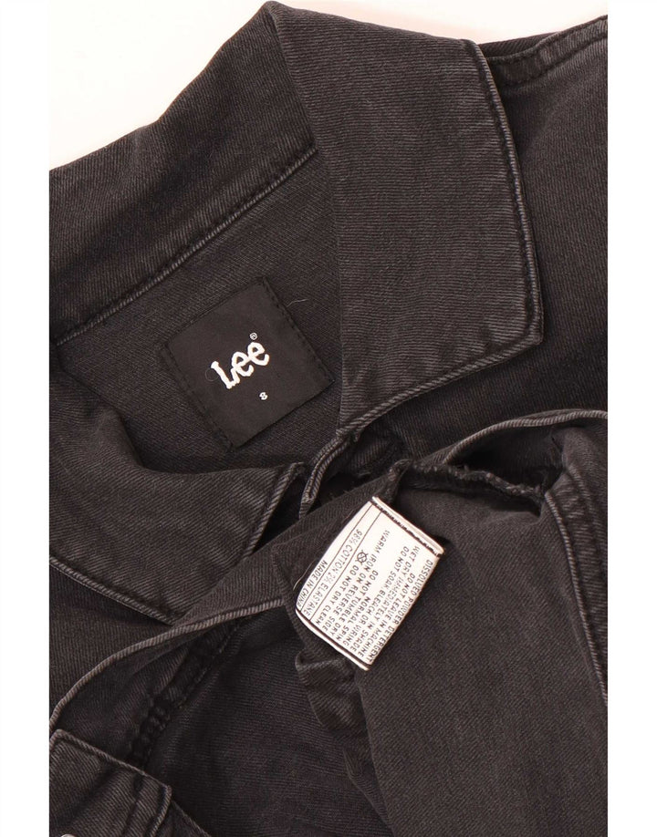 Lee Herren Jeansweste UK 36 Small Graue Baumwolle