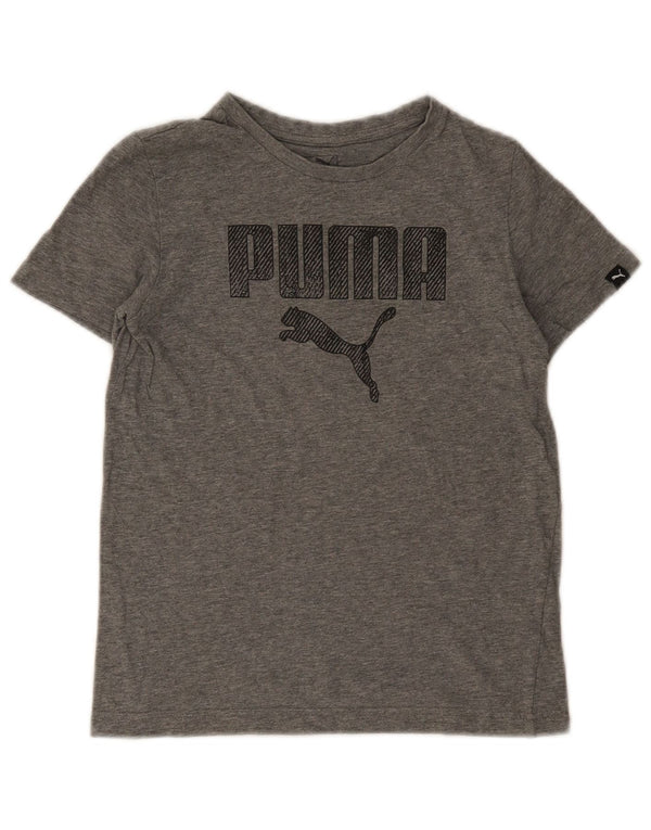 Puma Jungen Graphic T-Shirt Top 11-12 Jahre Grau