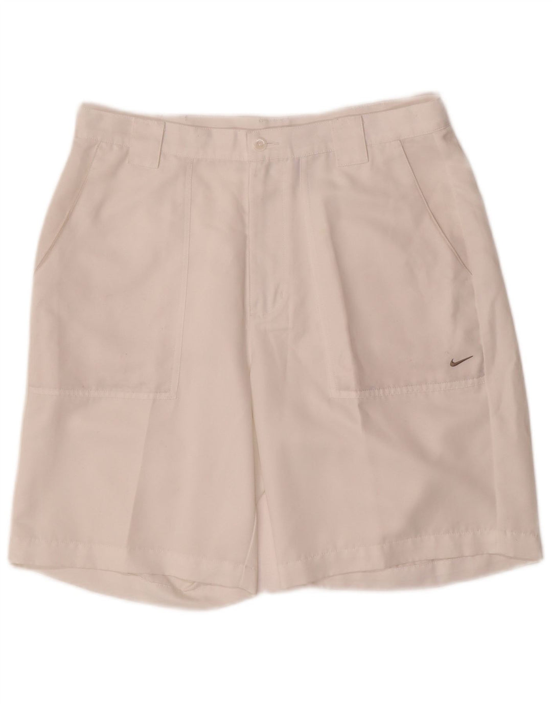 Nike Herren Chino Shorts W34 Large Weiß Polyester