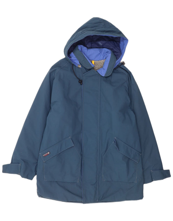 Murphy & Nye Herren-Sherpa-Parka mit Kapuze, Gr. 38, mittelmarineblau