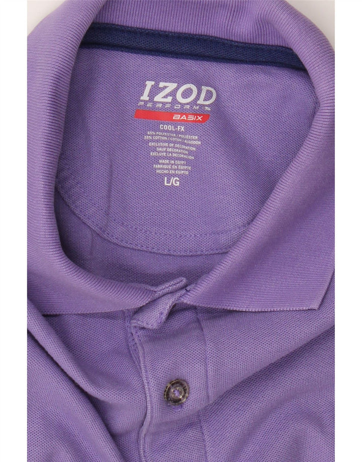 IZOD Herren-Poloshirt, groß, lila, Polyester