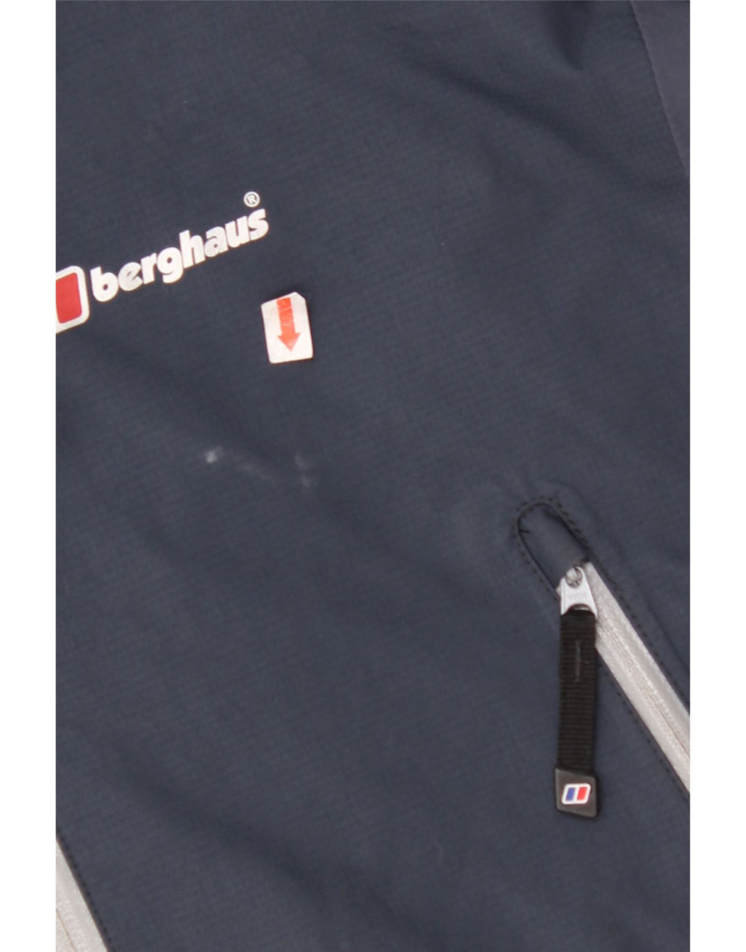 BERGHAUS Herren-Regenjacke mit Kapuze, UK 38, mittelmarineblaues Nylon