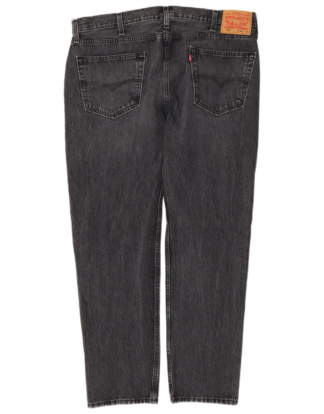 LEVI'S Herren 502 Tapered Jeans W38 L32 Graue Baumwolle