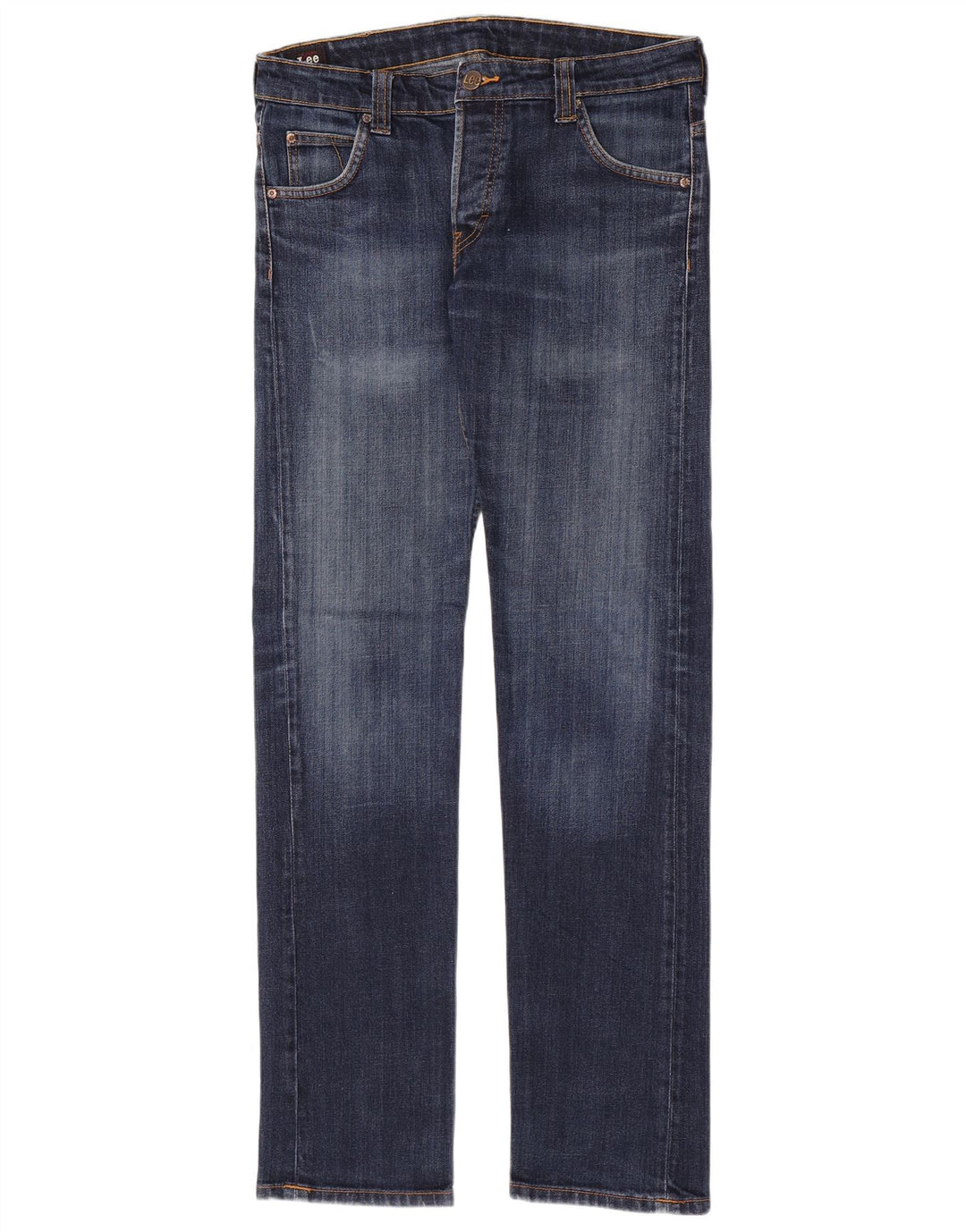 Lee Herren Powell Slim Jeans W32 L34 Marineblau Baumwolle
