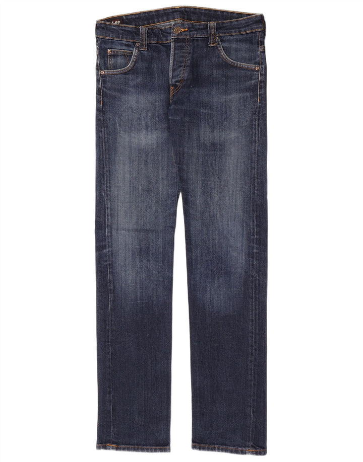 Lee Herren Powell Slim Jeans W32 L34 Marineblau Baumwolle