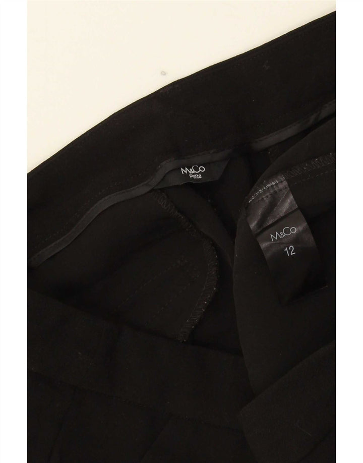 M&Co Damen Slim Chino-Hose UK 12 Medium W32 L25 Schwarz Polyester