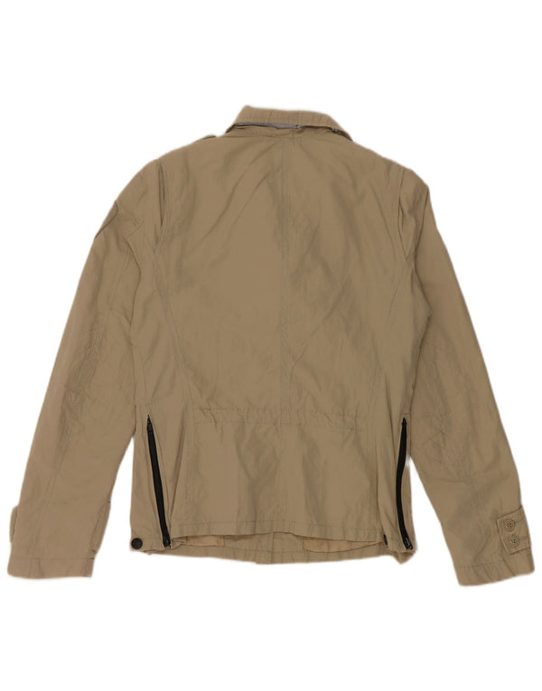 Blauer Damen Militärjacke UK 10 Small Khaki