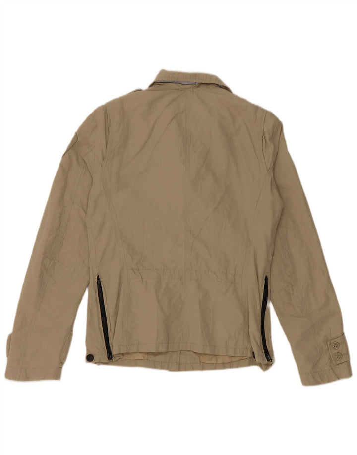 Blauer Damen Militärjacke UK 10 Small Khaki