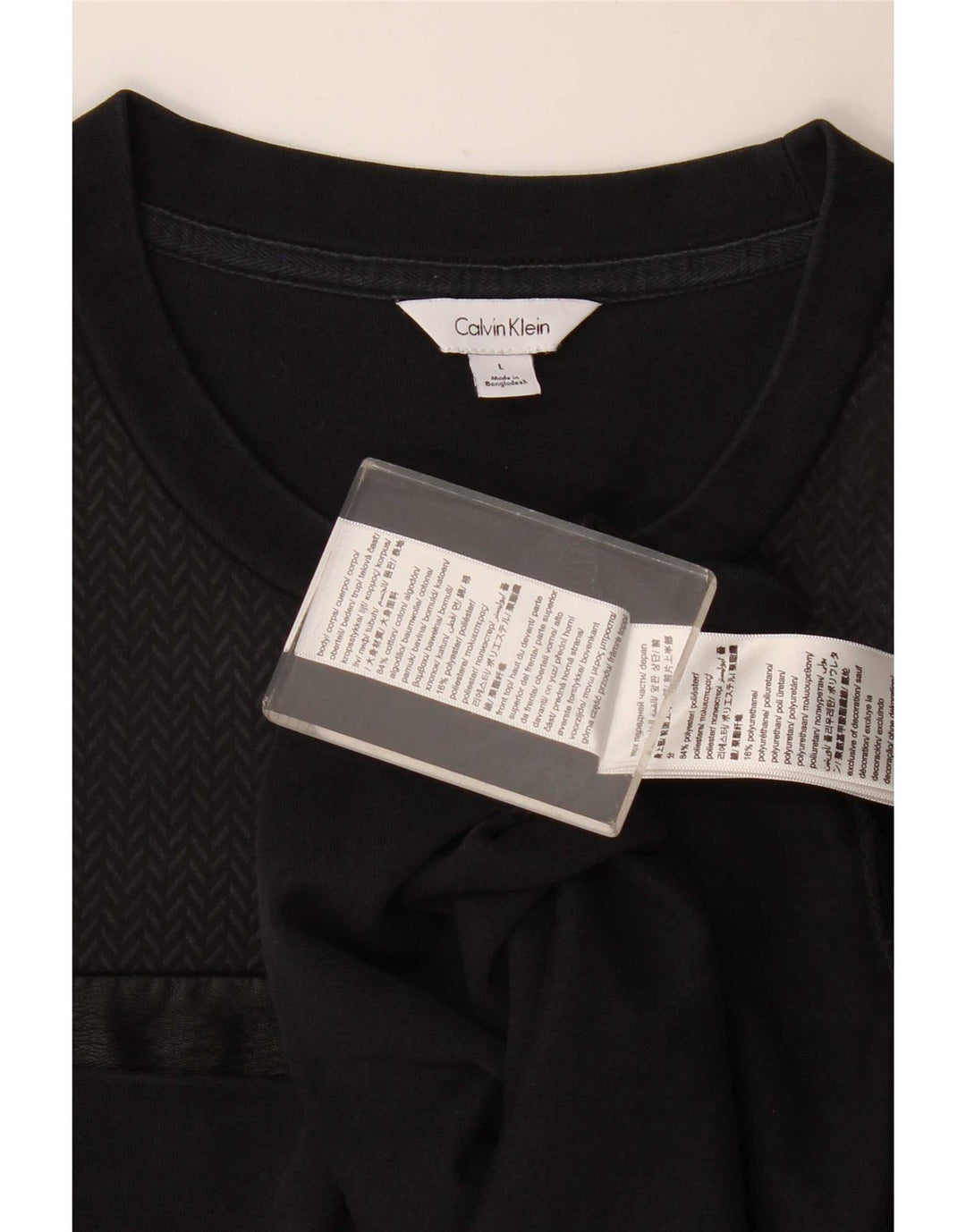Calvin Klein Herren Sweatshirt Pullover Large Schwarz Baumwolle
