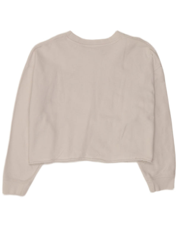 Levi's Damen-Pullover, übergroßer Crop-Sweatshirt, Gr. 14, Größe L, weiß gestreift