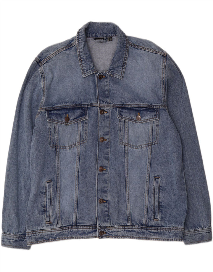 LIVERGY Herren Jeansjacke UK 46 3XL Blaue Baumwolle