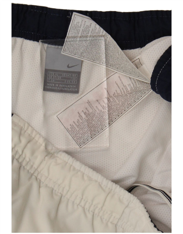 Nike Herren-Sportshorts UK 37/39 XL Weißer Colourblock-Polyester