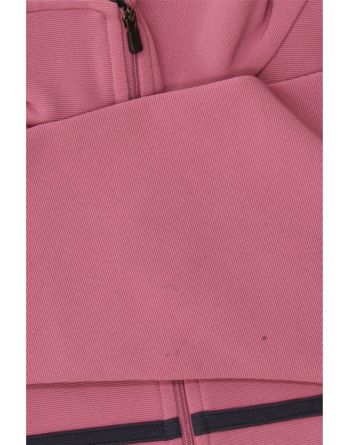 Kappa Damen-Trainingsanzug-Oberteiljacke UK 10 Small Rosa Colourblock-Polyester