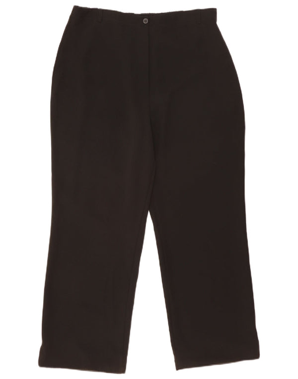 Marks & Spencer Damen Tapered Freizeithose UK 18 XL W33 L27 Schwarz