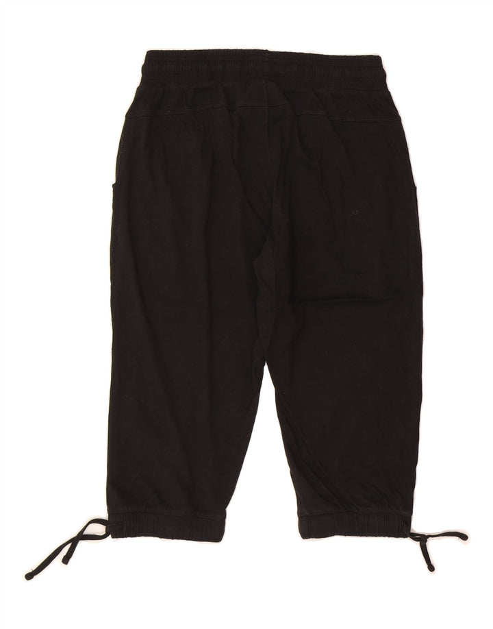 CHAMPION Womens Bermuda Sport Shorts UK 12 Medium  Black Cotton Vintage Champion and Second-Hand Champion from Messina Hembry 