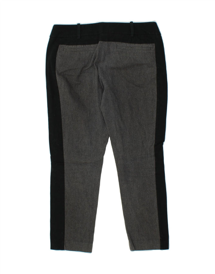 MOSSIMO Womens Slim Capri Trousers US 6 Medium W30 L24 Grey Colourblock Vintage Mossimo and Second-Hand Mossimo from Messina Hembry 