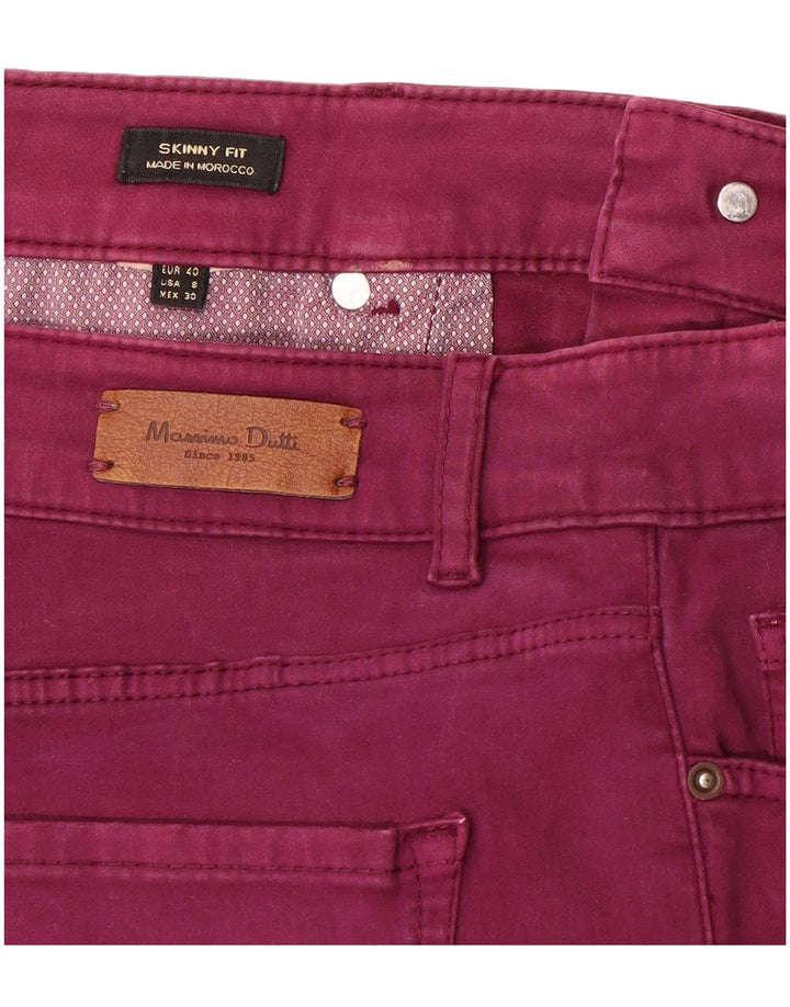 Massimo Dutti Damen Skinny Jeans EU 40 Medium W30 L30 Lila