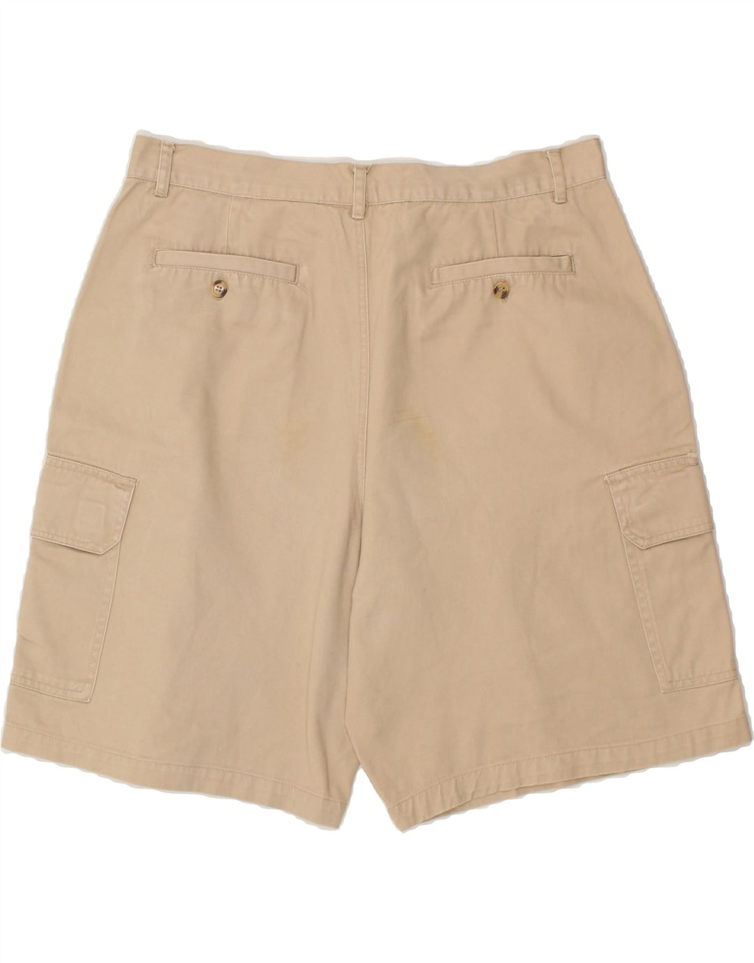 VINTAGE Mens Cargo Shorts IT 50 Large W34  Beige Cotton Vintage Vintage and Second-Hand Vintage from Messina Hembry 