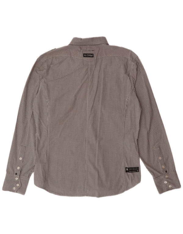 G-STAR Herrenhemd XL, schwarz kariert, Baumwolle