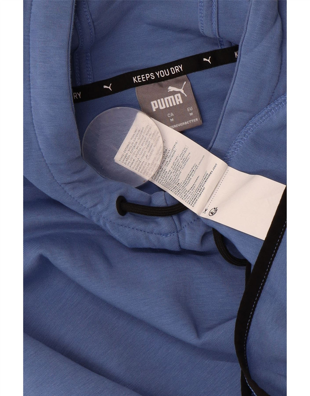 PUMA Herren Kapuzenpullover mittelblaue Baumwolle