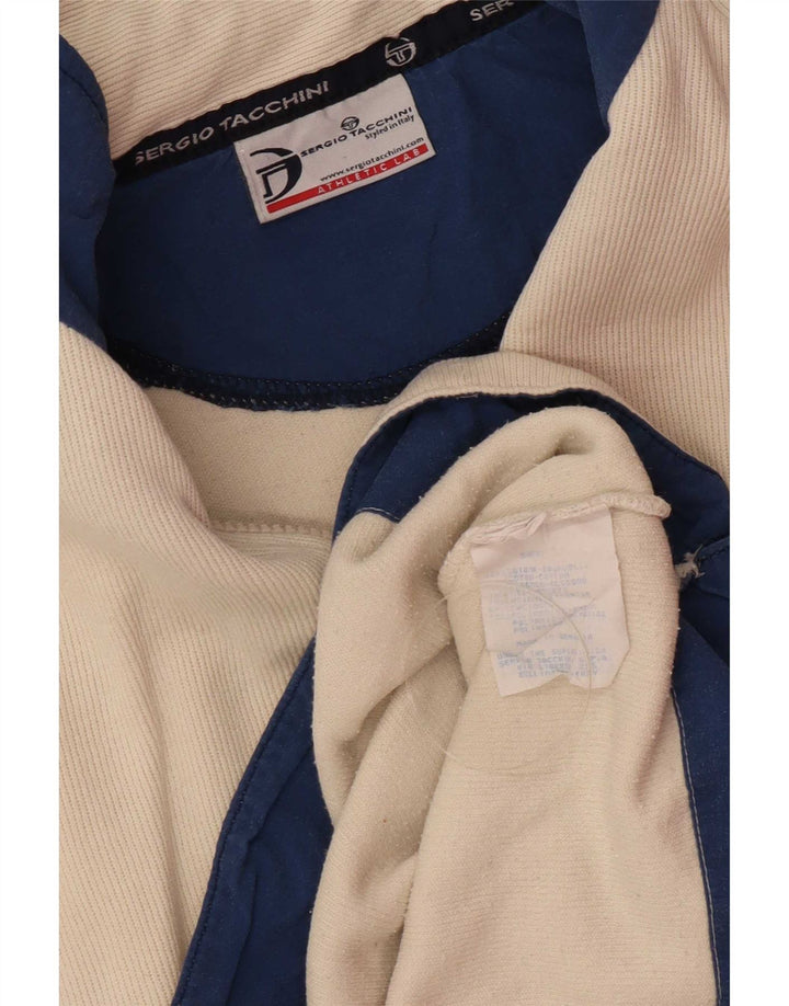 Sergio Tacchini Herren-Oberteil mit Reißverschluss, langärmlig, mittelbeige Baumwolle