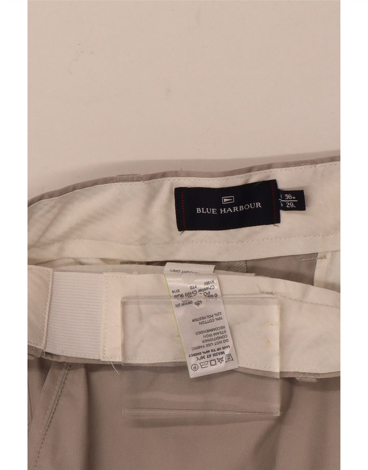 Blue Harbor gerade Chino-Hose für Herren, W36, L29, graue Baumwolle