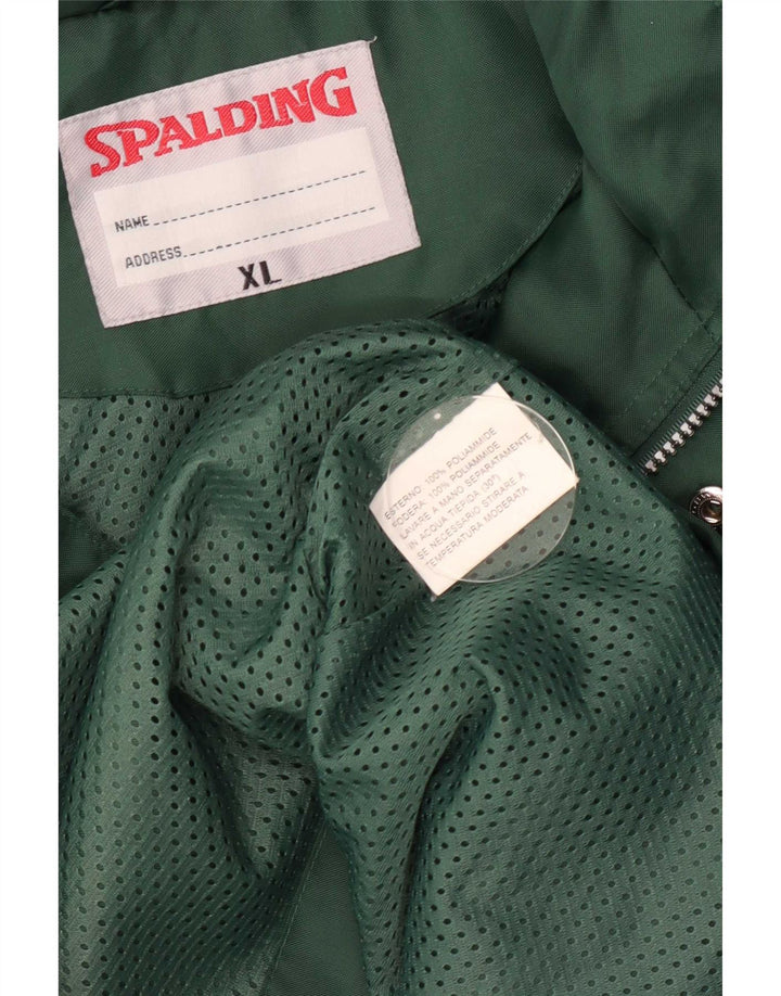 Spalding Herren-Regenjacke mit Kapuze, UK 42, XL, Grün, Polyamid