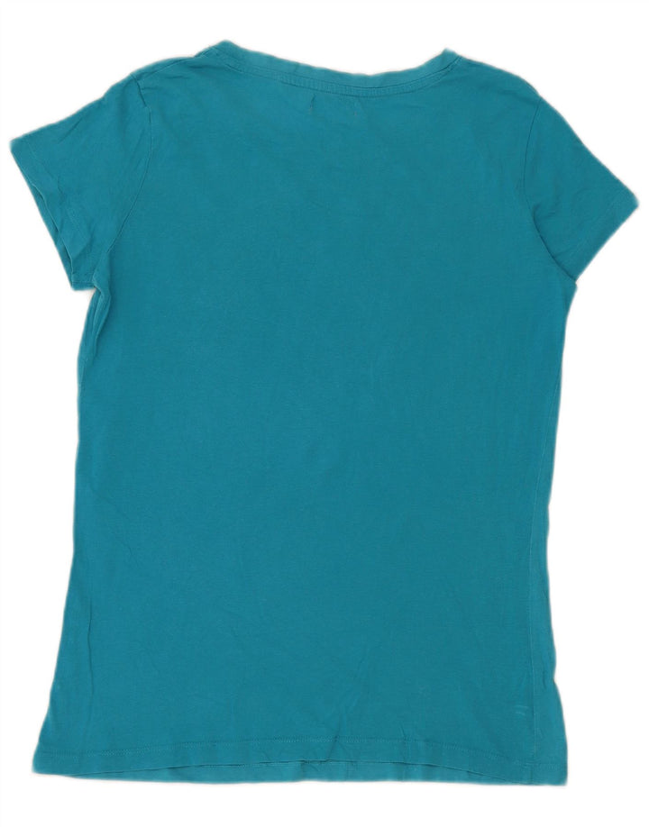 Kappa Damen Grafik T-Shirt Top UK 14 Large Blau