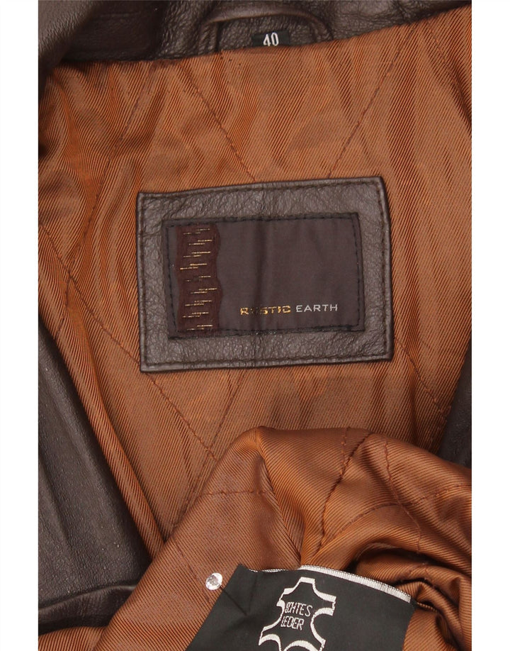 Vintage Herren Lederjacke UK 40 Großes braunes Leder