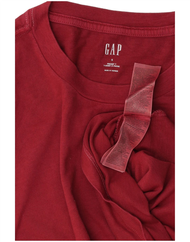 Gap Herren T-Shirt Top Small aus roter Baumwolle