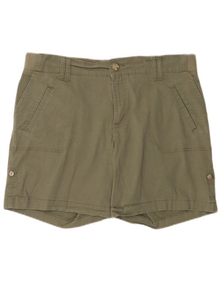 Lee Womens Riders Chino Shorts US 16 2XL W38 Khaki Baumwolle