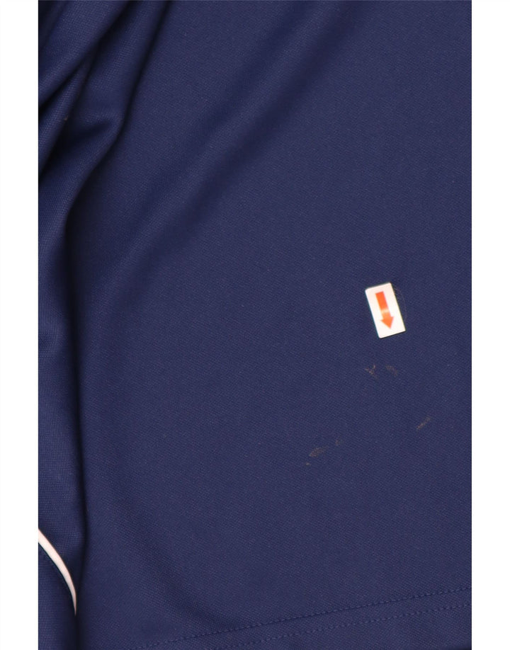 ADIDAS Herren Aeroready Zip Neck Pullover Trainingsanzug Top Large Marineblau