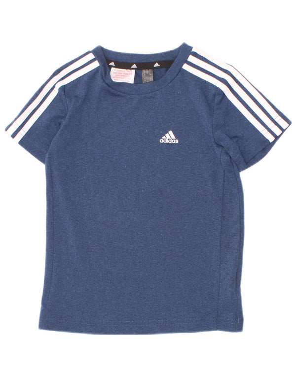 Adidas Jungen Aeroready T-Shirt Top 2-3 Jahre Blau Polyester