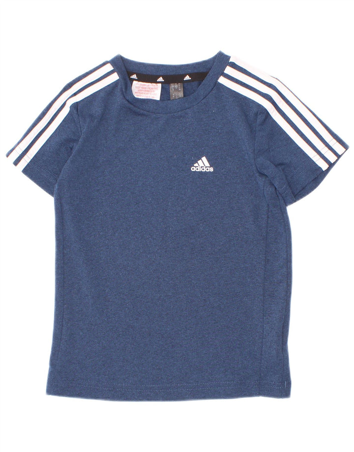 Adidas Jungen Aeroready T-Shirt Top 2-3 Jahre Blau Polyester