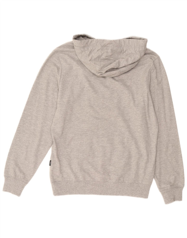 Diadora Herren-Kapuzenpullover mit Grafik, mittelgraue Baumwolle