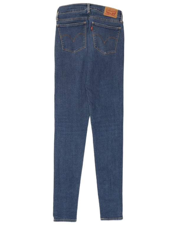 Levi's Damen 710 Super Skinny Jeans W26 L32 Blaue Baumwolle