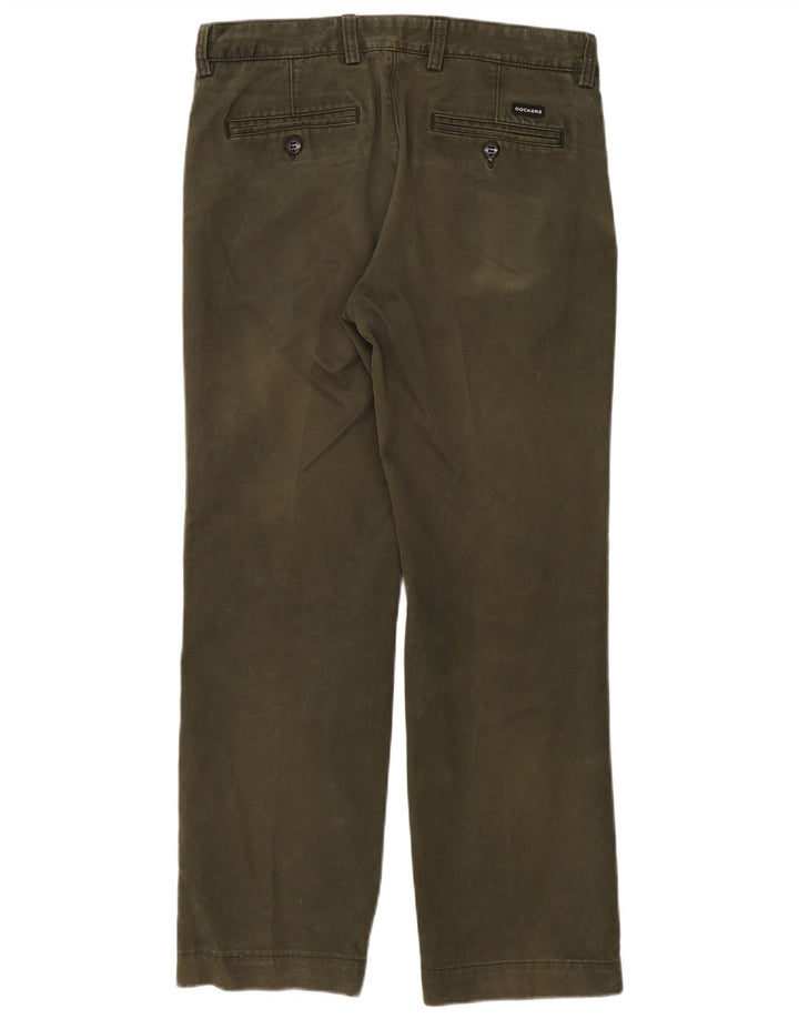 DOCKERS Gerade Chinohose für Herren, W34, L30, Khaki, Baumwolle