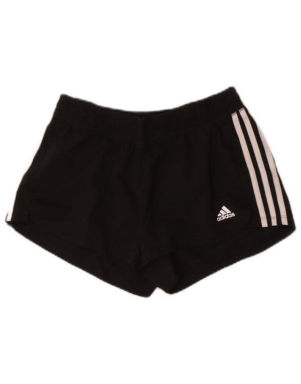 Adidas Damen Aeroready Sport Shorts UK 8/10 Small Schwarz Polyester