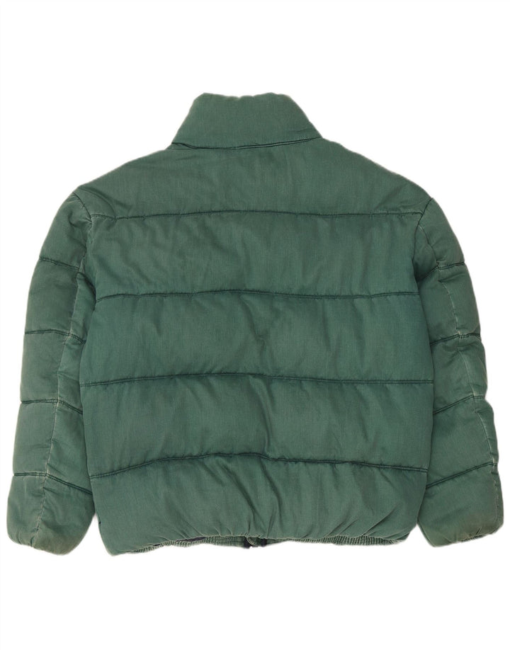 Tommy Hilfiger Herren Wattierte Jacke UK 38 Mittelgrüne Baumwolle